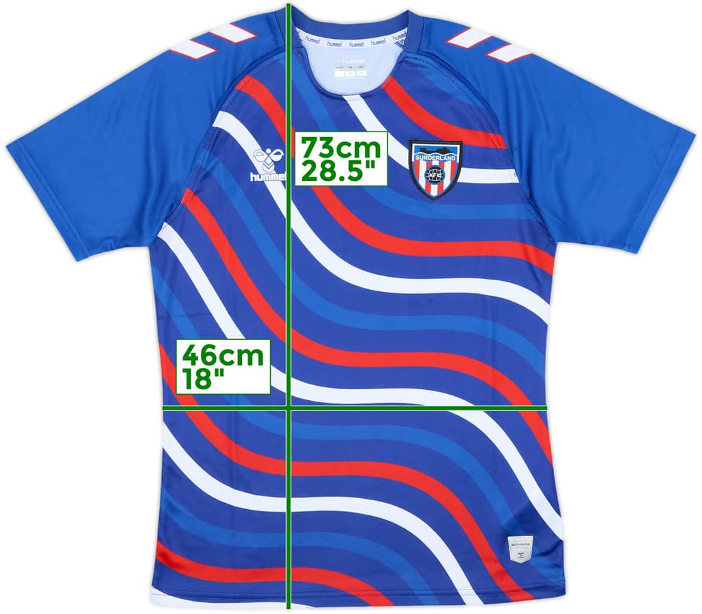 2025-26 Sunderland Hummel Pre Match Shirt - 6/10 - (S)