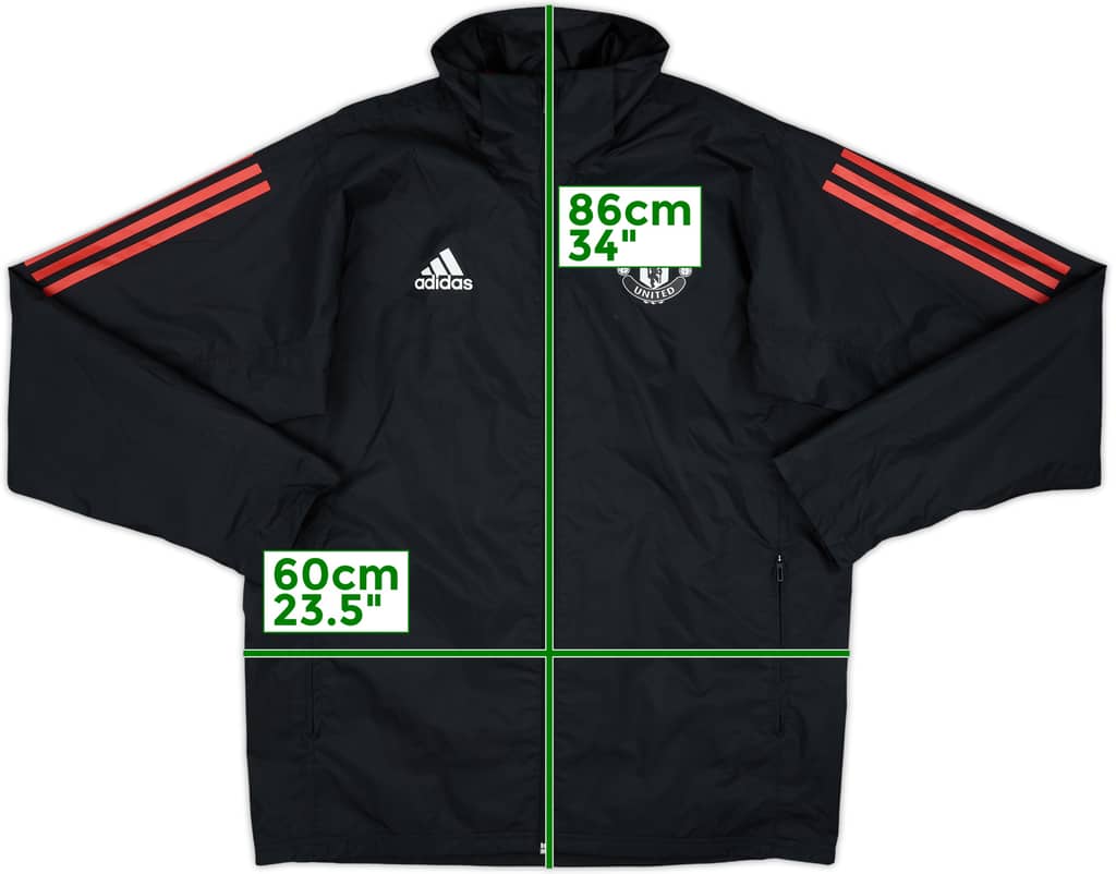2017-18 Manchester United adidas Rain Jacket - 8/10 - (L)