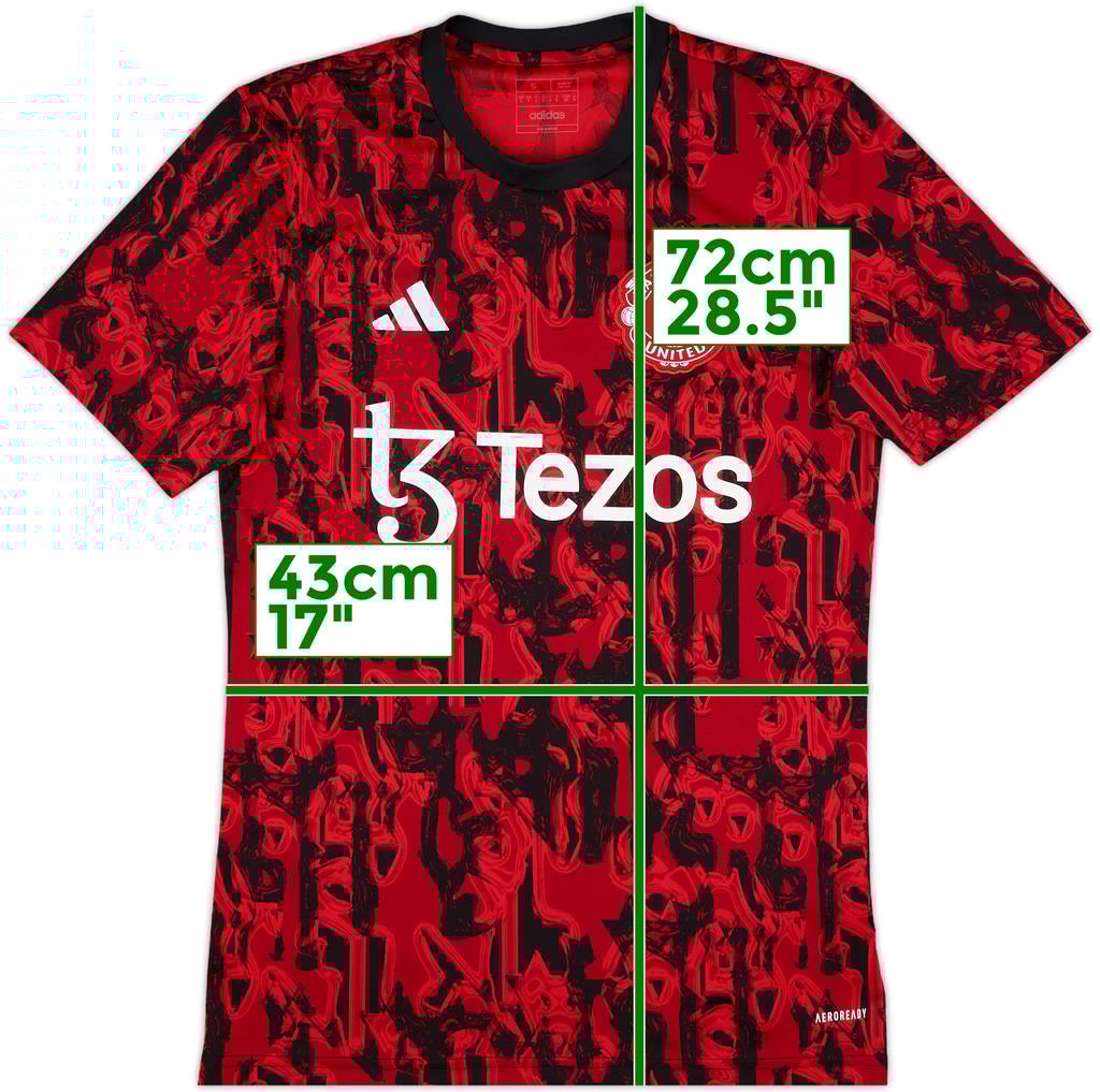 2023-24 Manchester United adidas Training Shirt - 9/10 - (S)