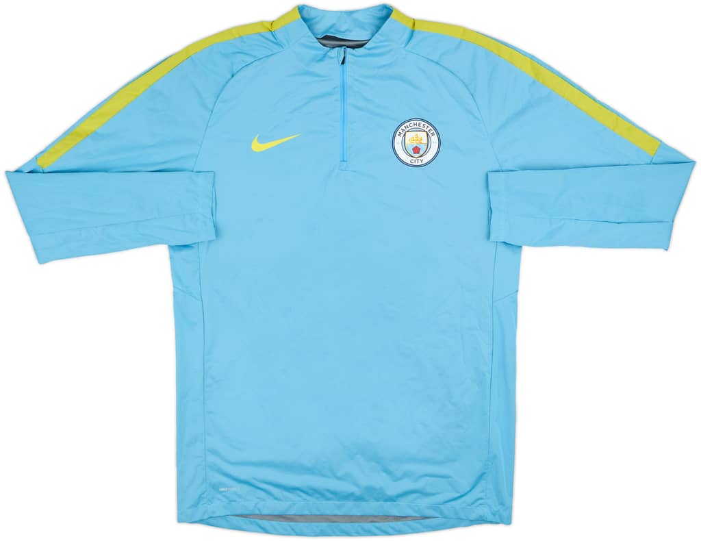 2016-17 Manchester City Nike 1/4 Zip Drill Top - 8/10 - (M)