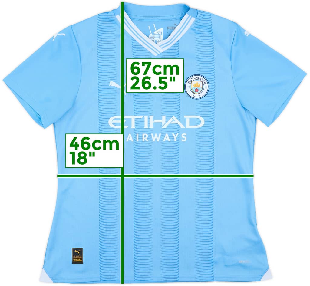 2023-24 Manchester City Home Shirt - 8/10 - (Women's M)
