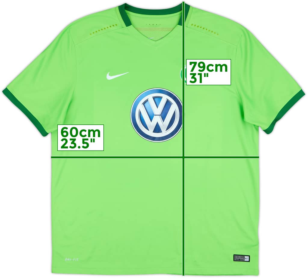 2016-17 Wolfsburg Home Shirt - 8/10 - (XL)