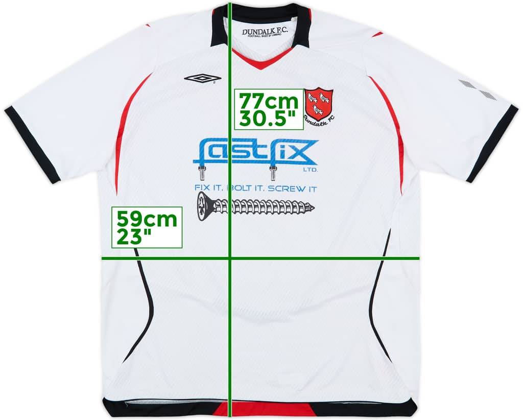 2010-11 Dundalk Home Shirt - 5/10 - (XXL)