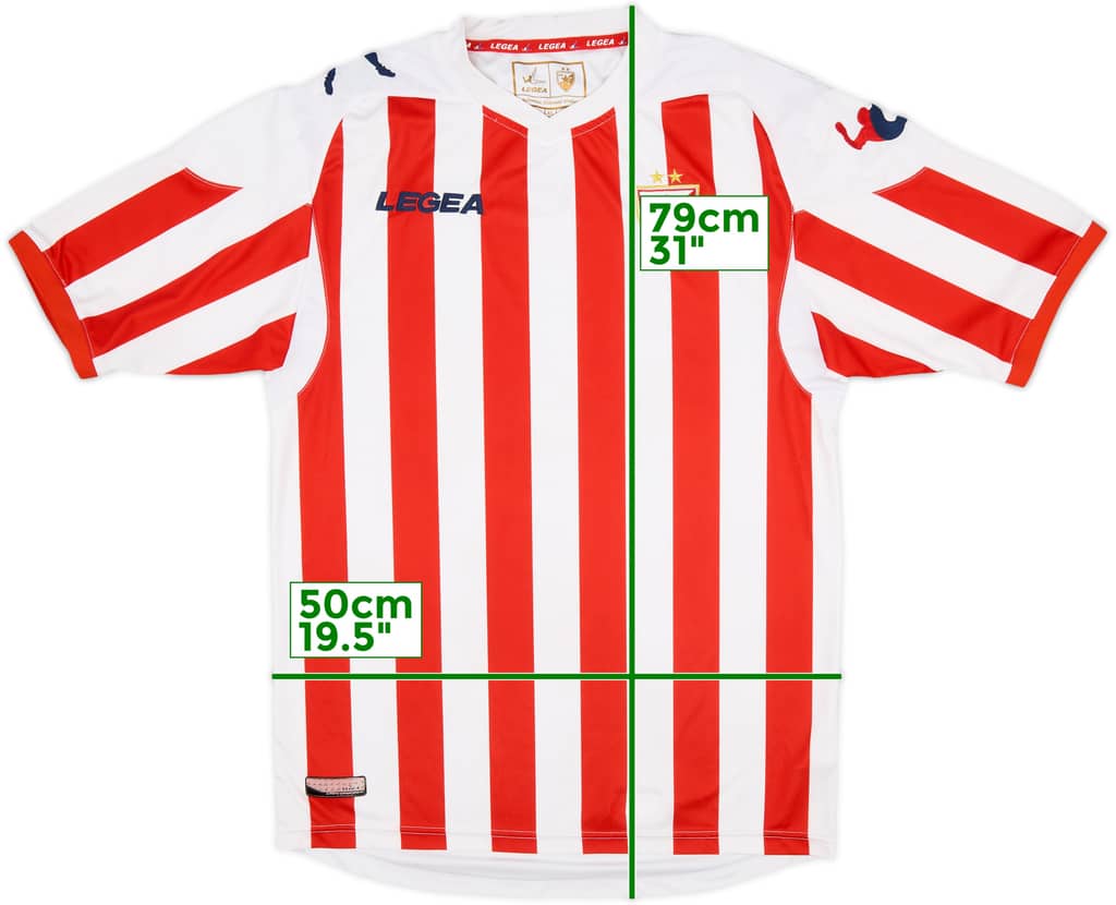 2012-13 Red Star Belgrade Home Shirt - 9/10 - (XL)