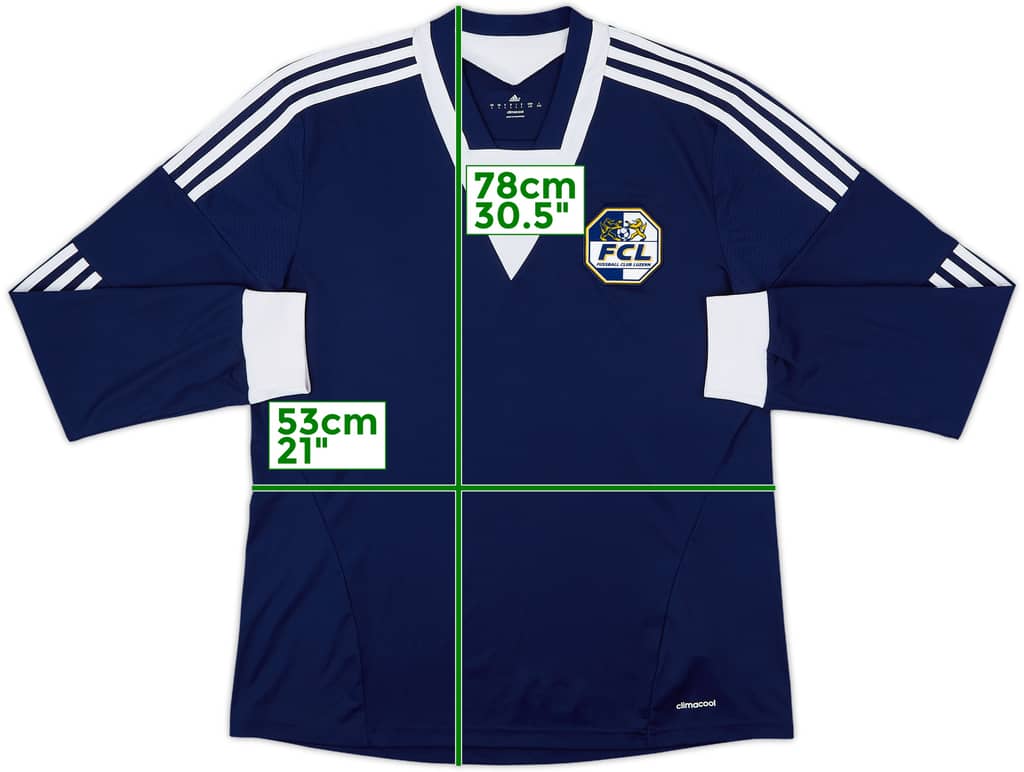 2014-15 Luzern Home L/S Shirt - 10/10 - (L)
