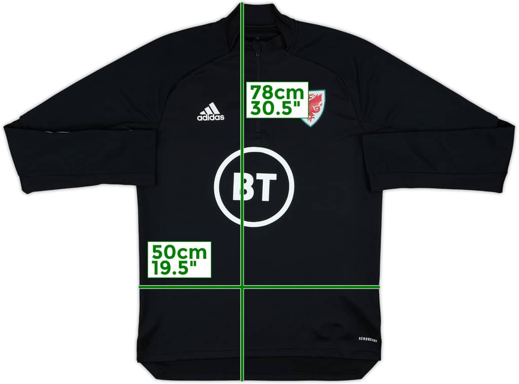 2020-21 Wales adidas 1/4 Zip Training Top - 7/10 - (M)