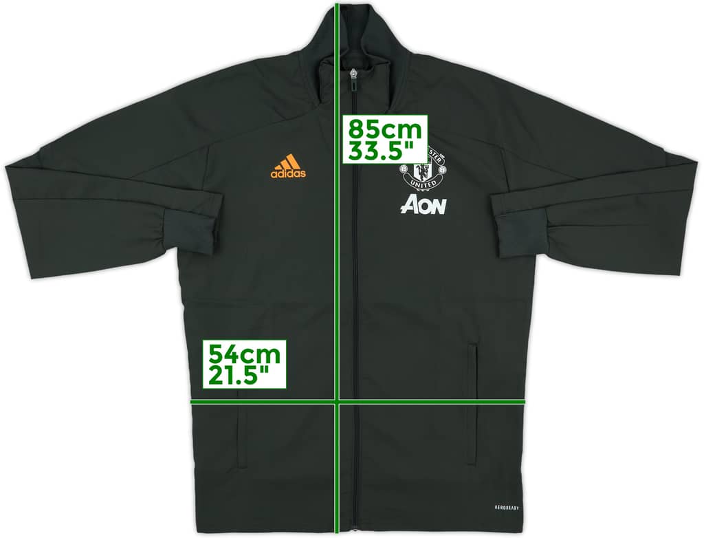 2020-21 Manchester United adidas Hooded Track Jacket - 10/10 - (M)