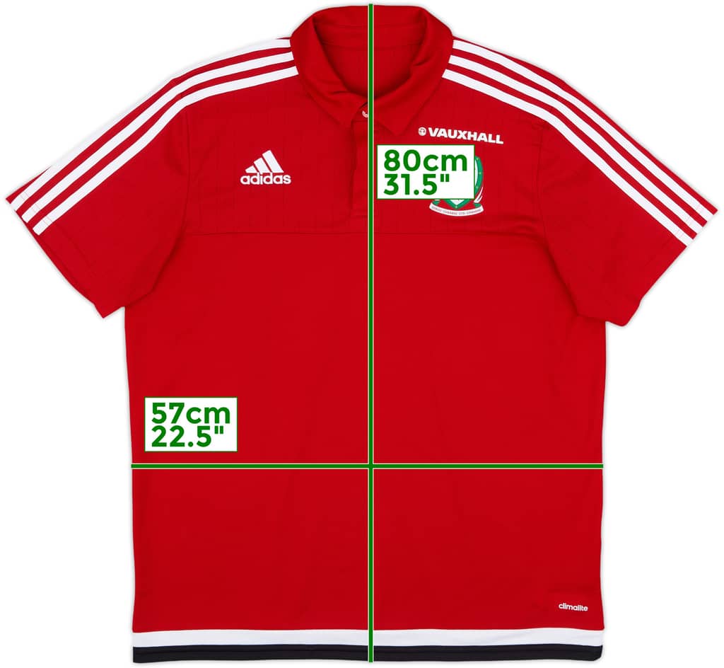 2016-17 Wales adidas Polo Shirt - 8/10 - (L)
