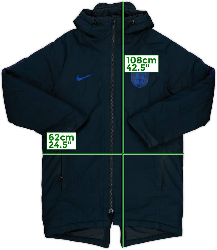 2018-19 England Nike Padded Bench Coat - 7/10 - (L)