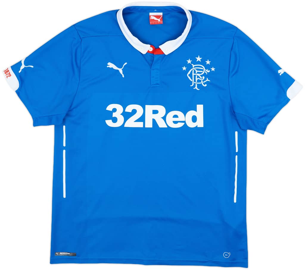 2014-15 Rangers Home Shirt - 8/10 - (L)