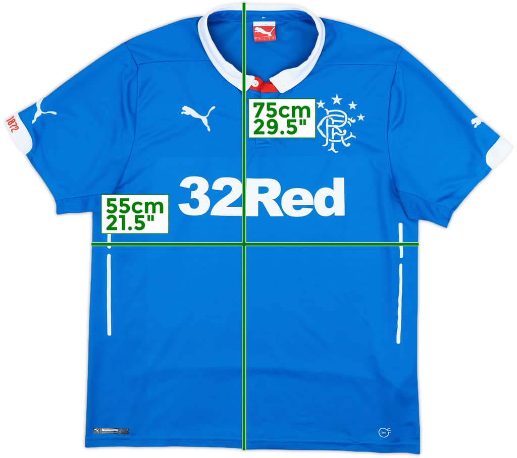 2014-15 Rangers Home Shirt - 8/10 - (L)