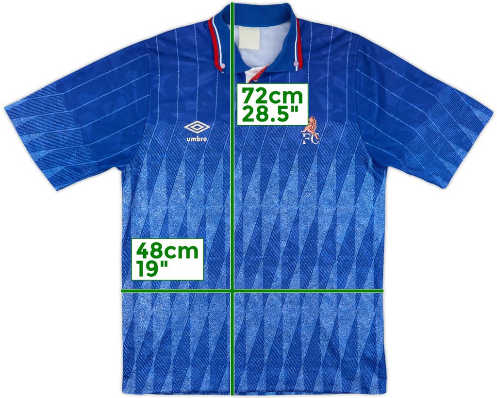 1989-91 Chelsea Home Shirt - 4/10 - (M)