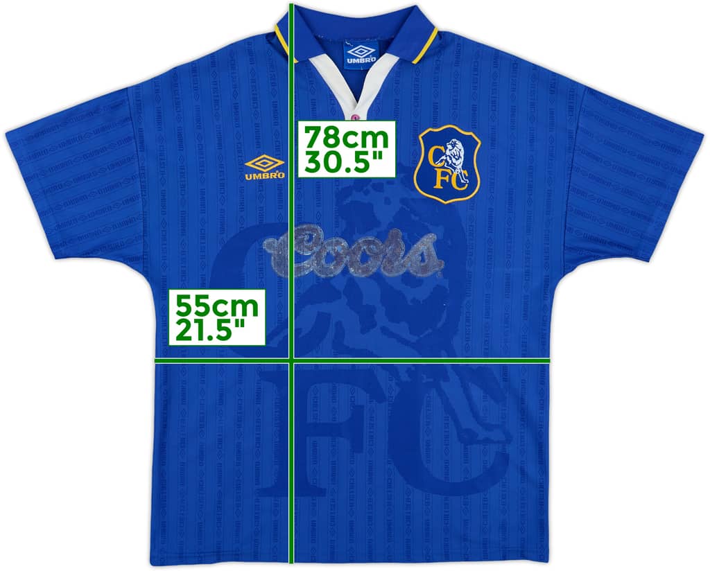 1995-97 Chelsea Home Shirt - 4/10 - (L)
