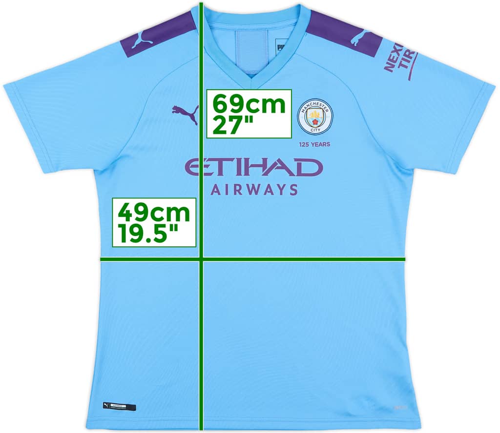 2019-20 Manchester City Home Shirt - 10/10 - (Women's XL)