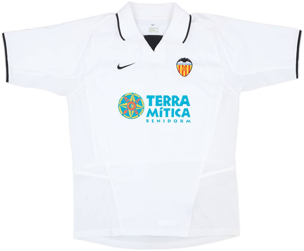2002-03 Valencia Home Shirt - 8/10 - (XL.Boys)