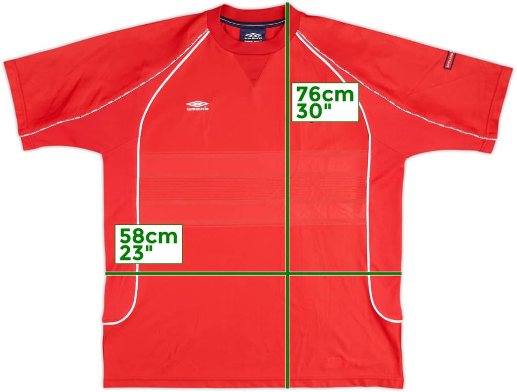 2002-04 England Umbro Training Shirt - 8/10 - (XL)