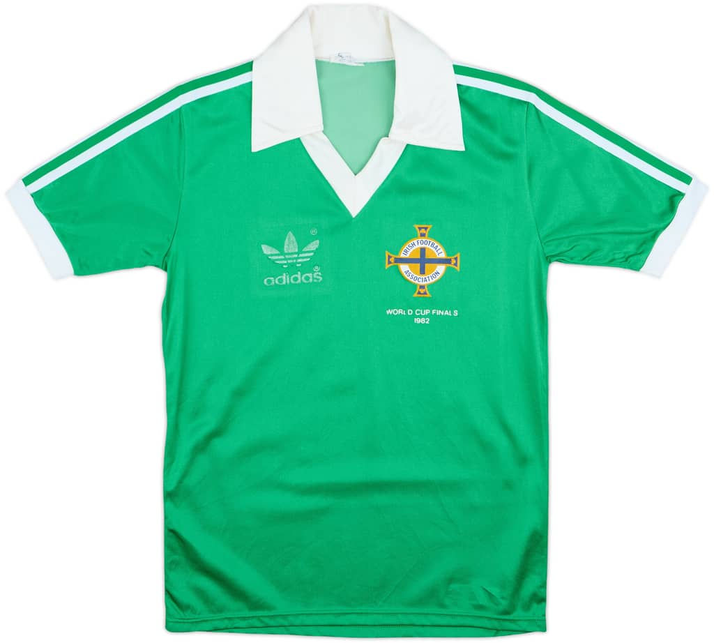 1982 Northern Ireland "World Cup Finals 1982" Home Shirt - 7/10 - (S)