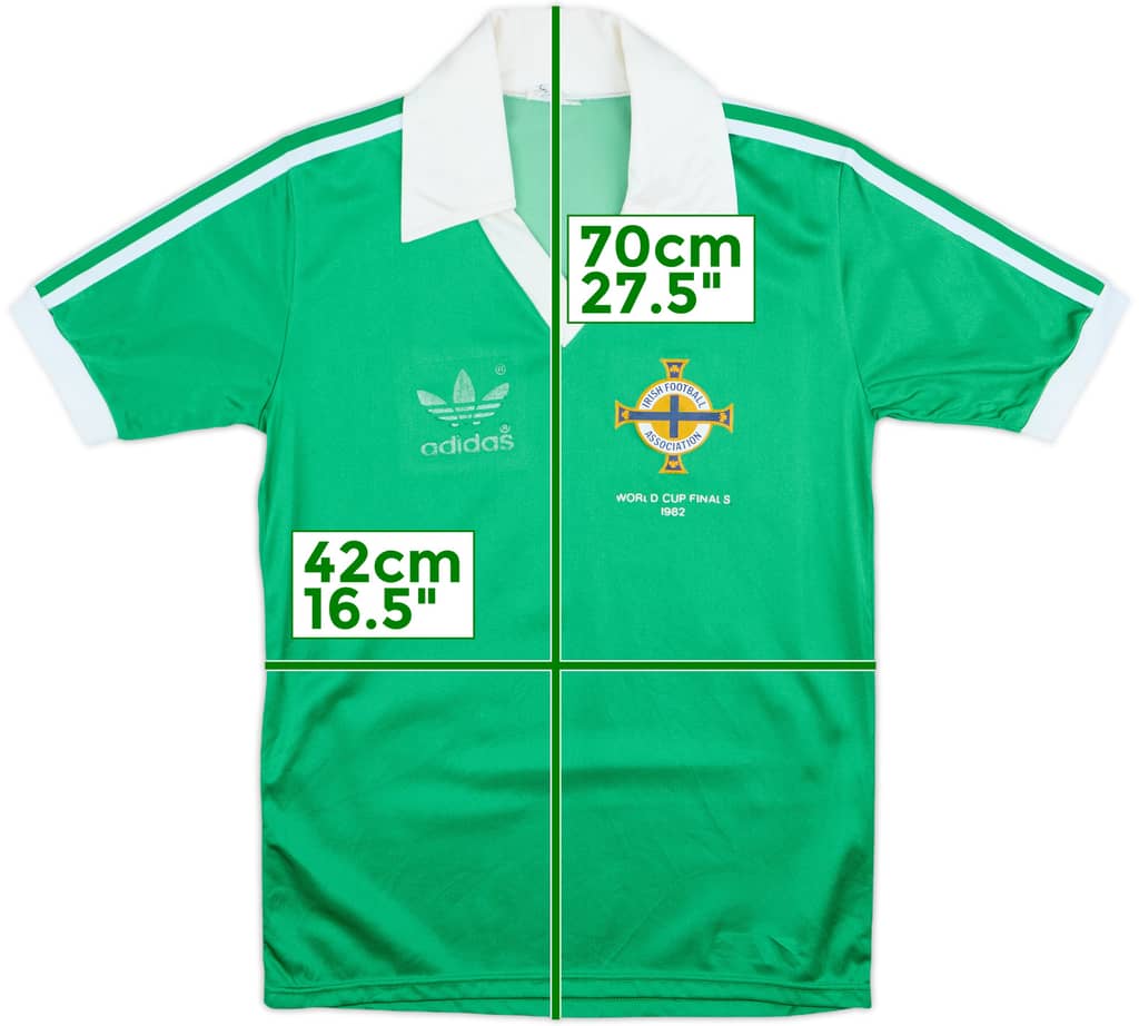 1982 Northern Ireland "World Cup Finals 1982" Home Shirt - 7/10 - (S)