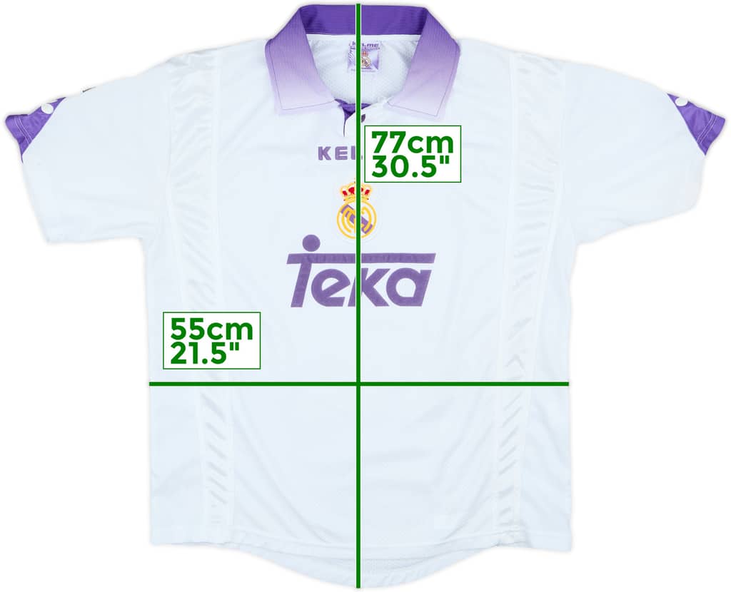 1997-98 Real Madrid Home Shirt - 7/10 - (XL)