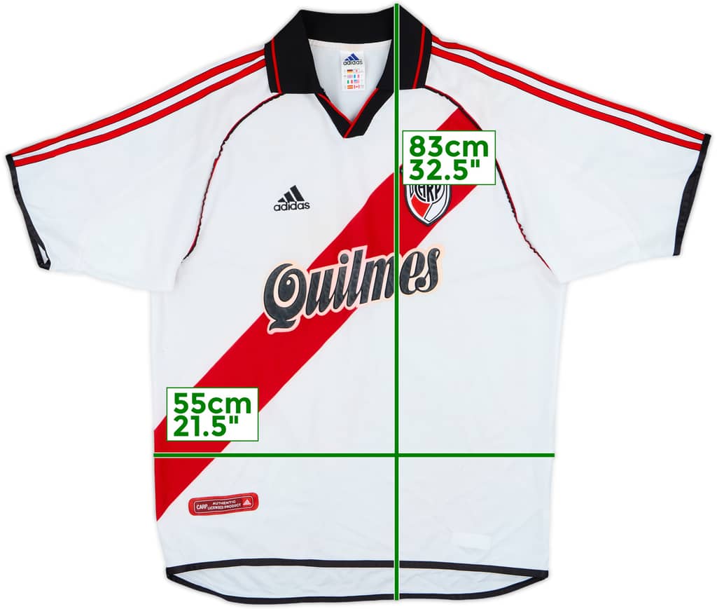 2000-02 River Plate Home Shirt - 6/10 - (L)
