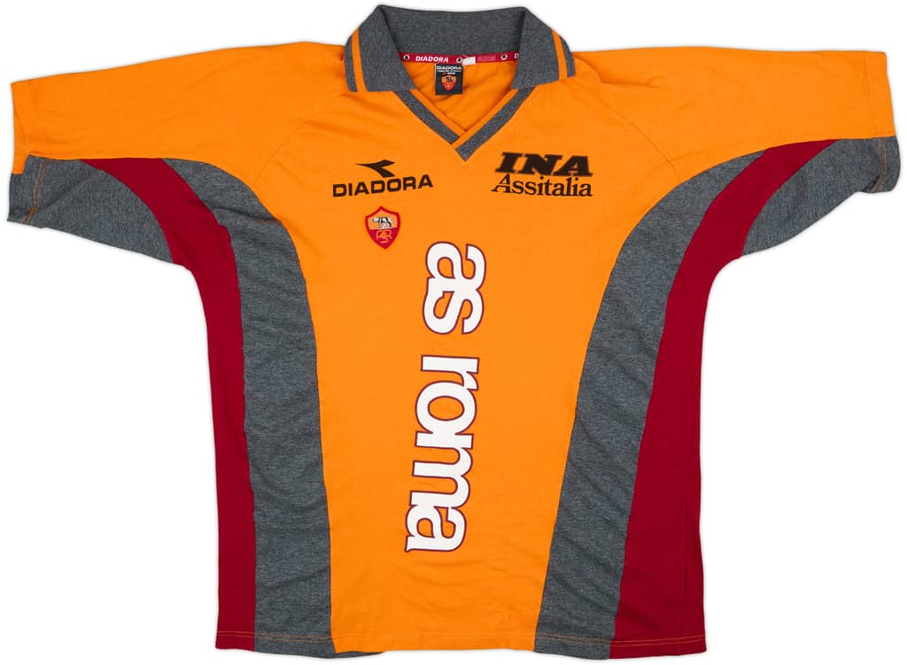 1998-99 Roma Diadora Training Shirt - 8/10 - (XL)