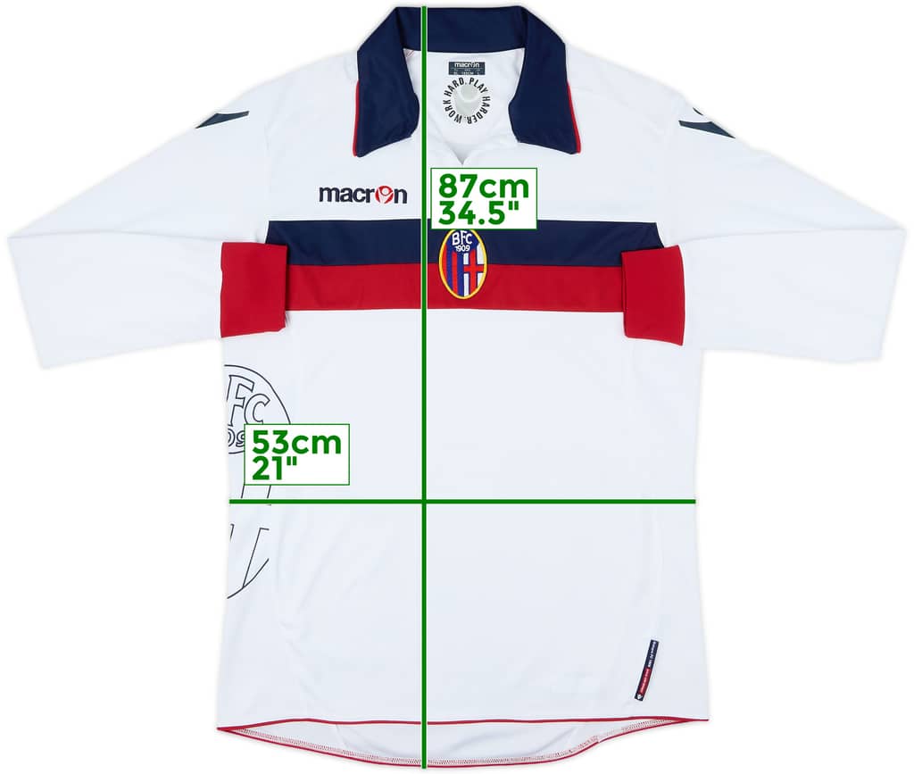 2010-11 Bologna Away L/S Shirt - 10/10 - (XL)
