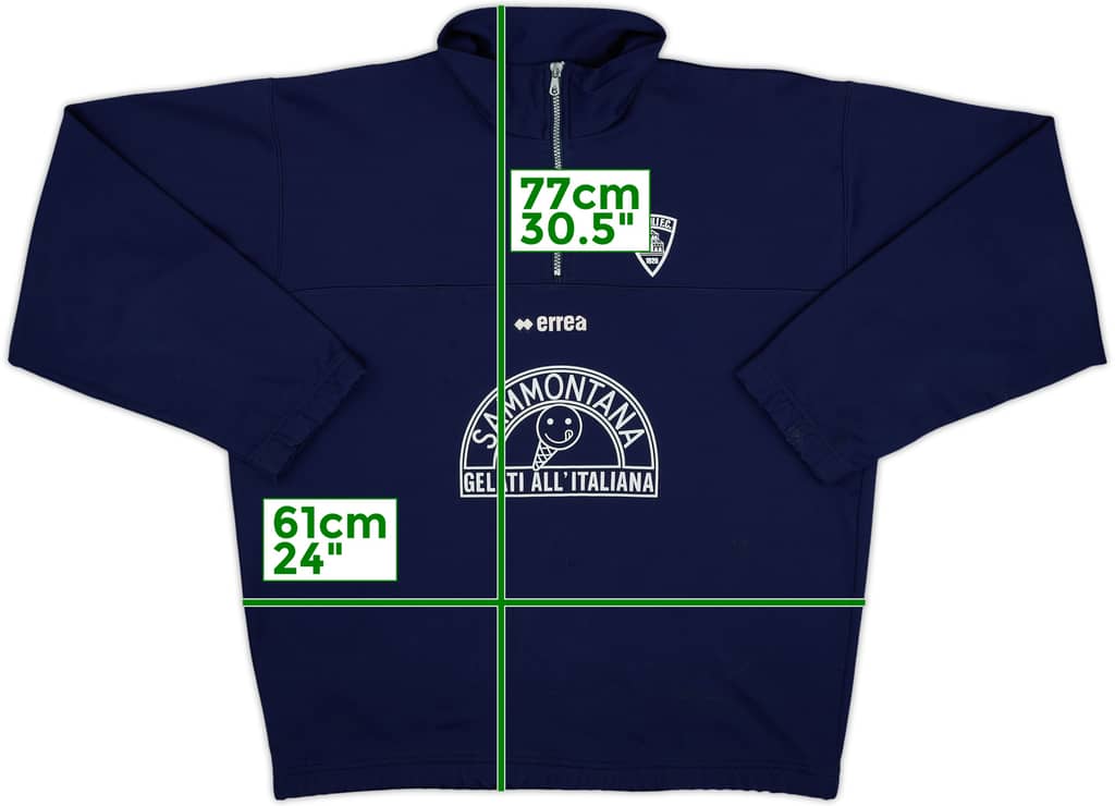 2002-03 Empoli Errea 1/4 Zip Drill Top - 8/10 - (XXL)