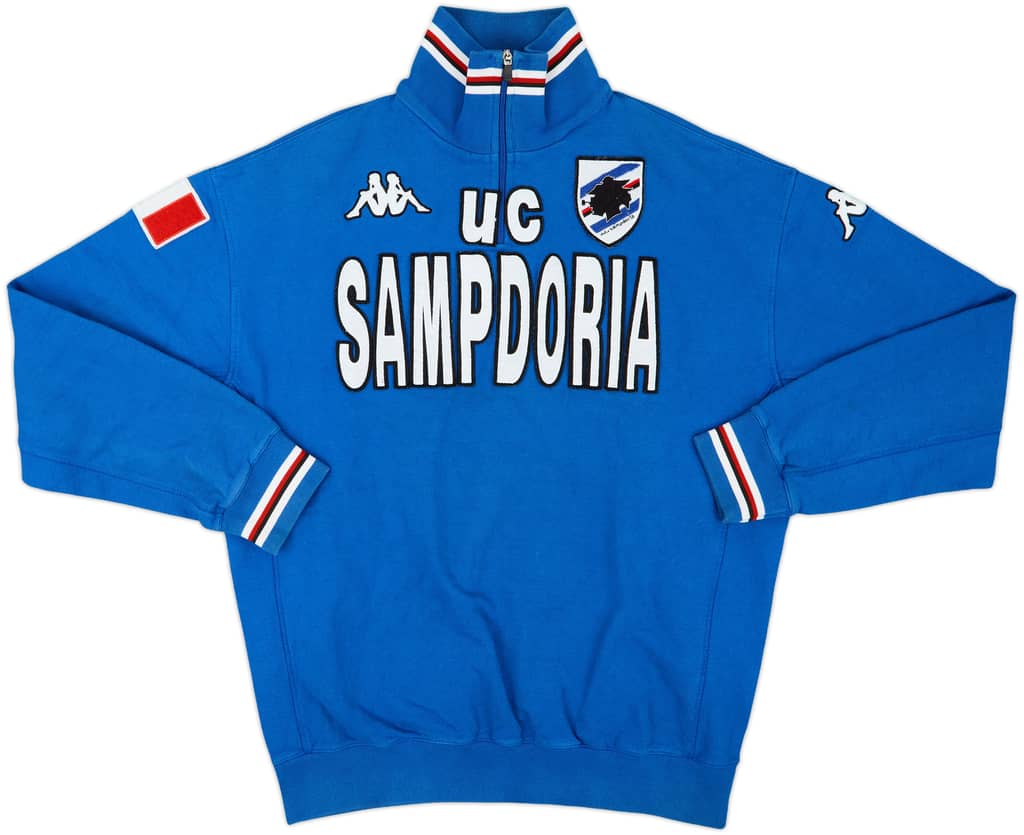 2008-09 Sampdoria Kappa 1/4 Zip Drill Top - 9/10 - (3XL)