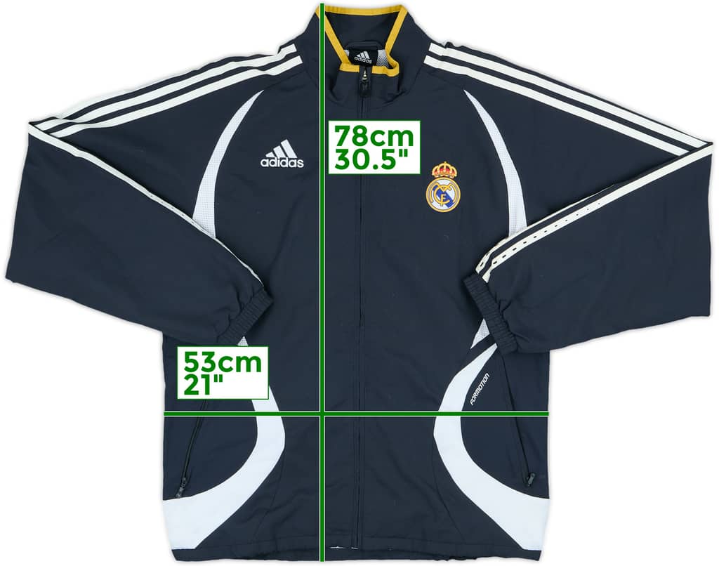 2006-07 Real Madrid adidas Formotion Track Jacket - 8/10 - (S)