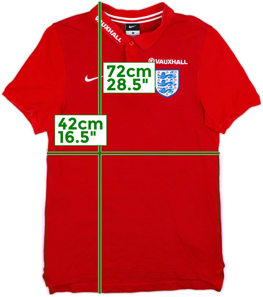 2016-17 England Nike Polo Shirt - 8/10 - (S)