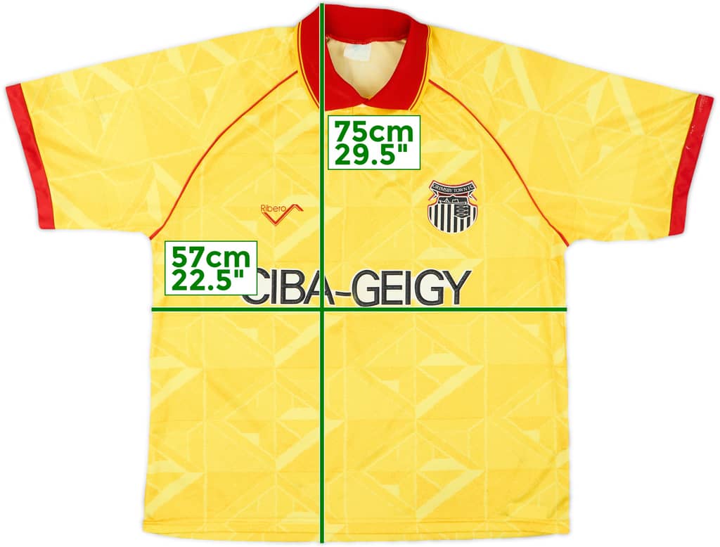 1992-93 Grimsby Town Away Shirt - 7/10 - (L/XL)