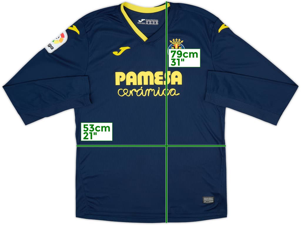 2020-21 Villarreal Away L/S Shirt - 9/10 - (XXL)