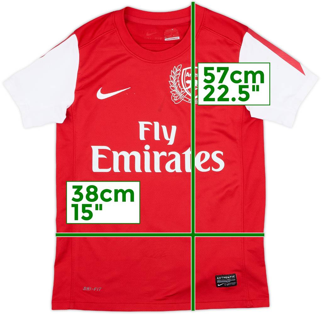 2011-12 Arsenal Home Shirt - 7/10 - (S.Boys)