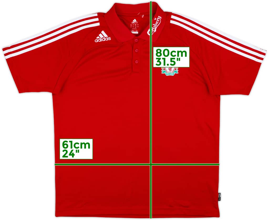 2008-09 Liverpool adidas Polo Shirt - 10/10 - (XL)