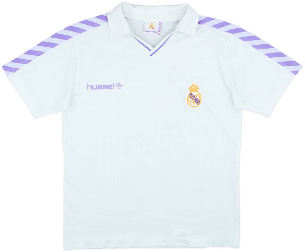1989-90 Real Madrid Home Shirt - 7/10 - (L)