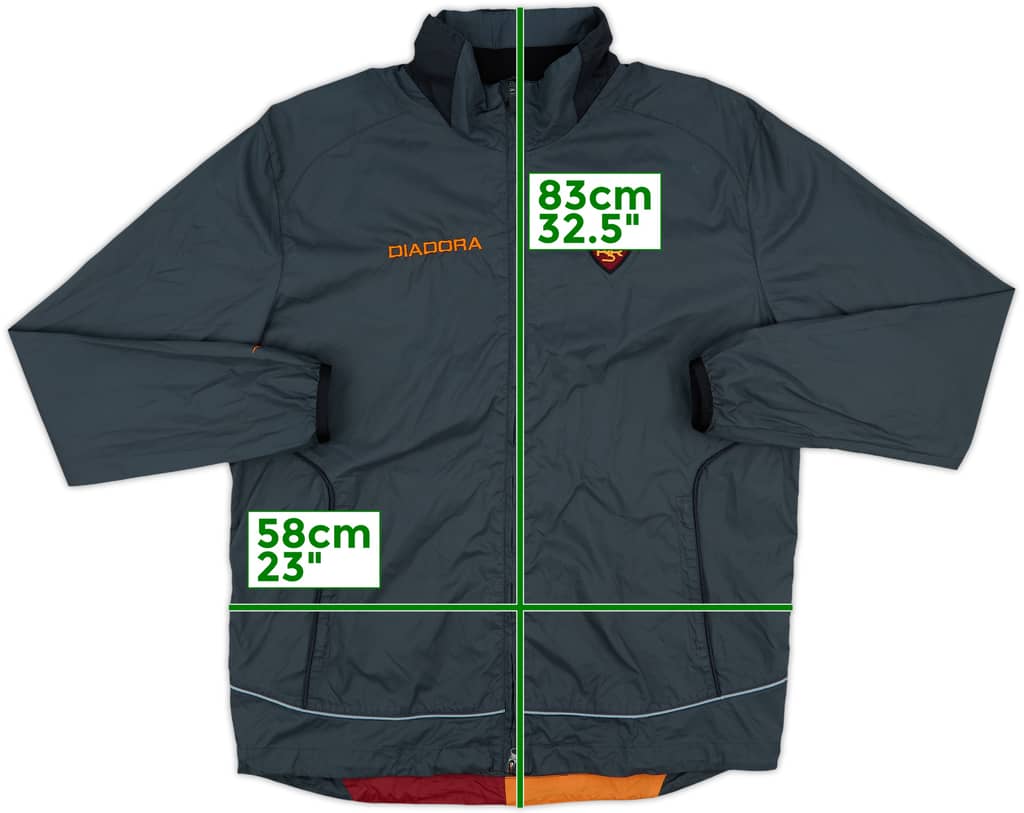 2005-06 Roma Diadora Track Jacket - 7/10 - (M)