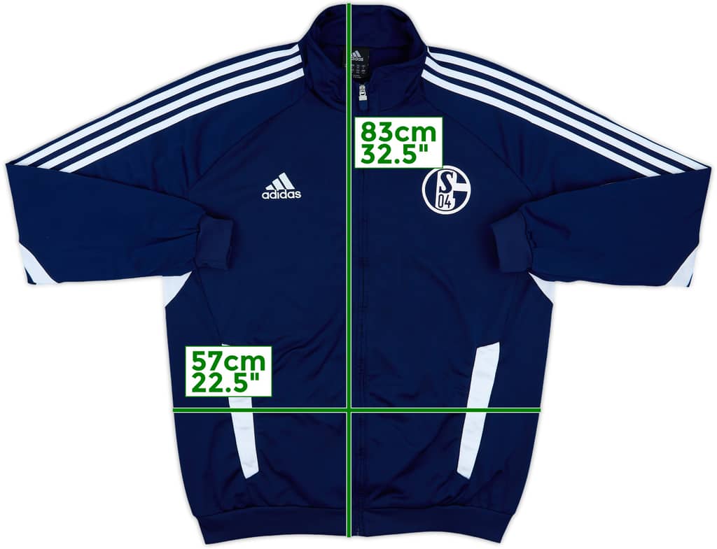 2011-12 Schalke adidas Track Jacket - 7/10 - (L/XL)