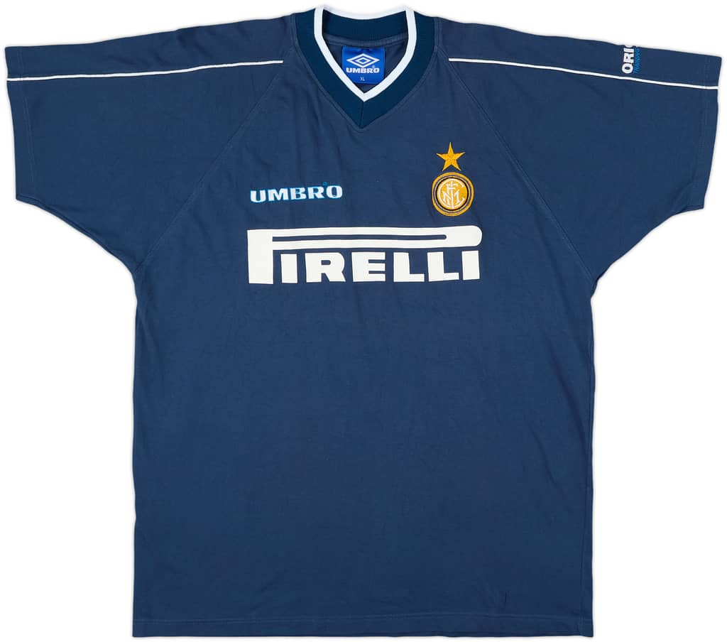 1997-98 Inter Milan Umbro Cotton Tee - 9/10 - (XL)