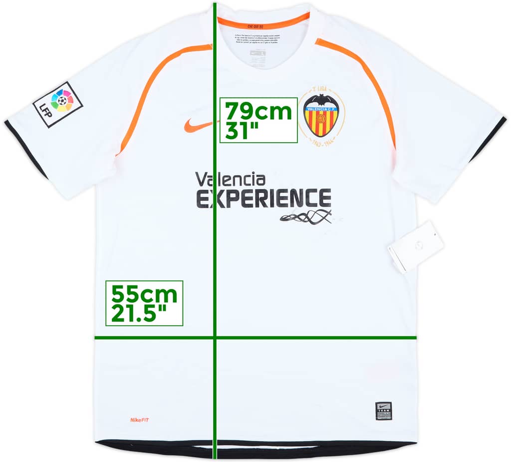 2008-09 Valencia Home Shirt (L)