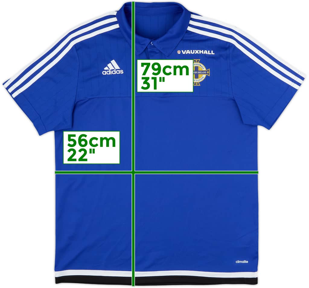 2015-16 Northern Ireland adidas Polo Shirt - 8/10 - (L)