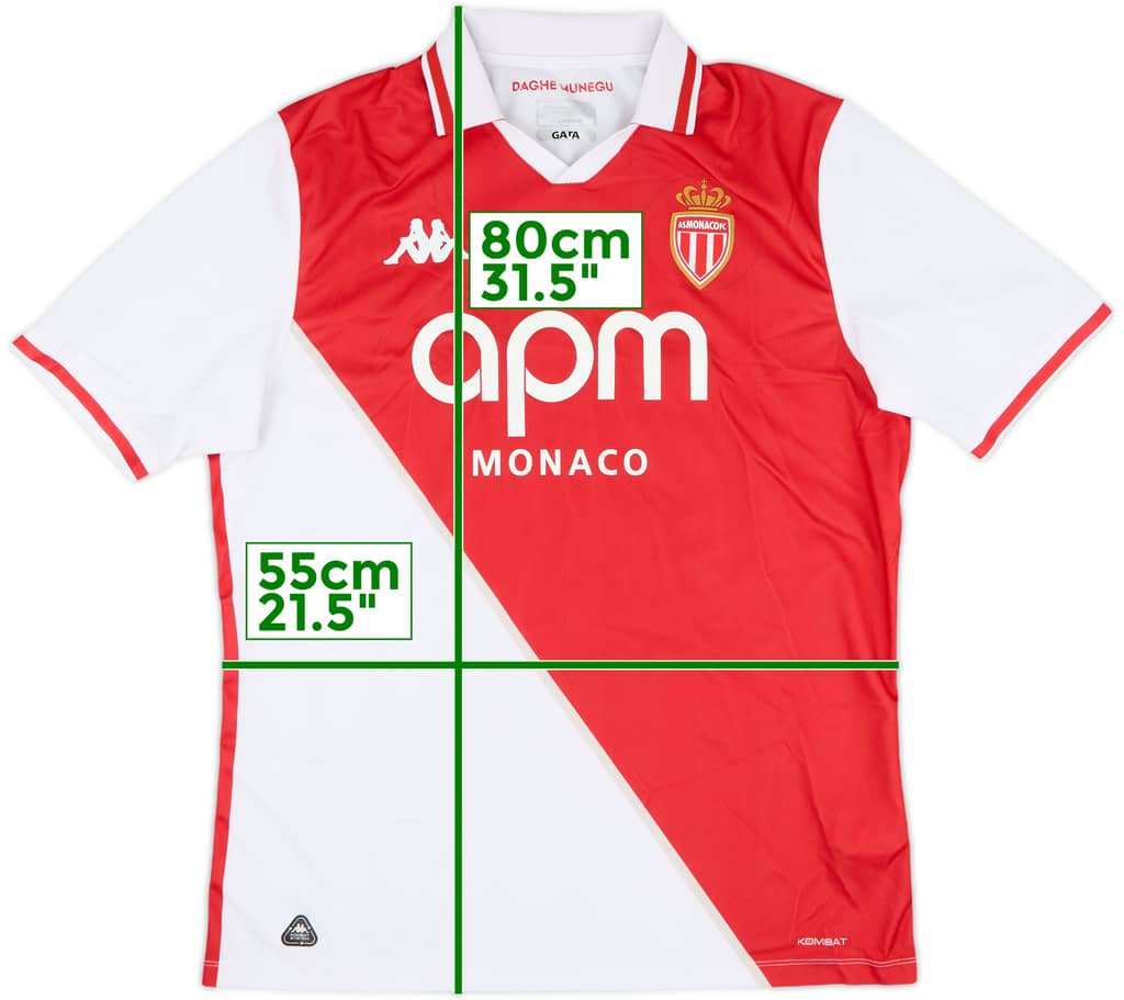 2024-25 Monaco Home Shirt - 10/10 - (XL)