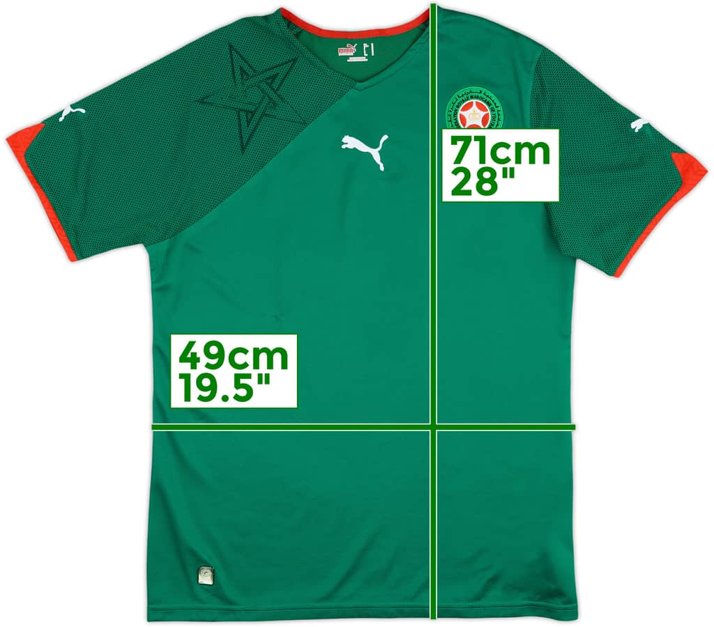 2010-12 Morocco Home Shirt - 9/10 - (M)