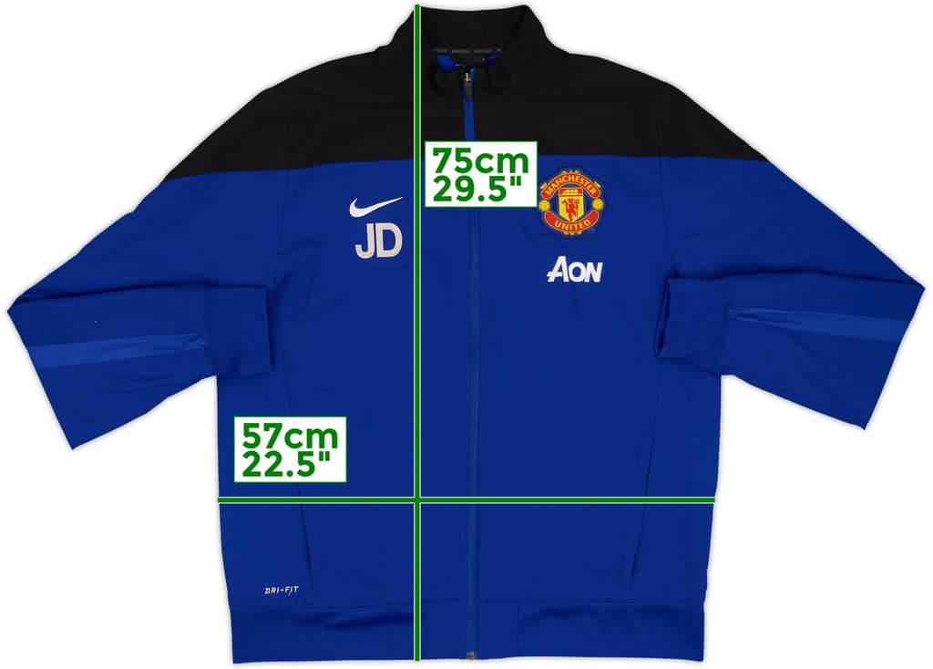 2013-14 Manchester United Staff Issue Nike Track Jacket JD - 8/10 - (XL)