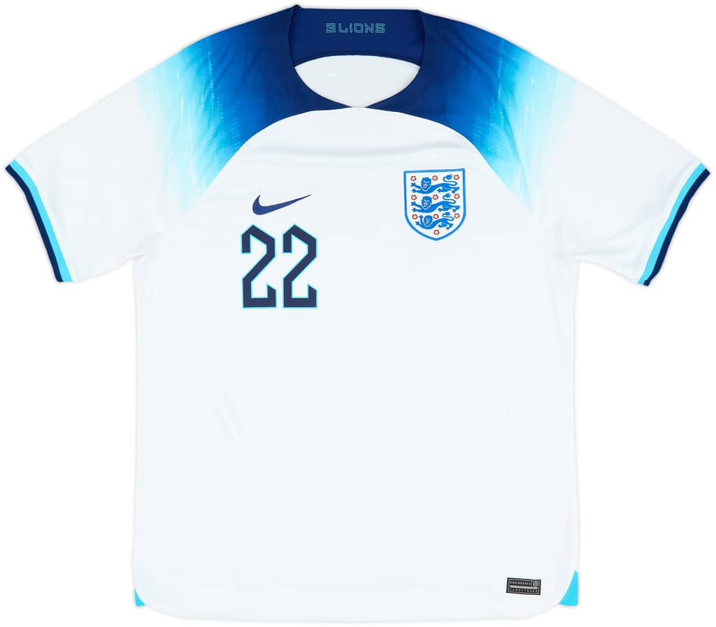 2022-23 England Home Shirt Bellingham #22