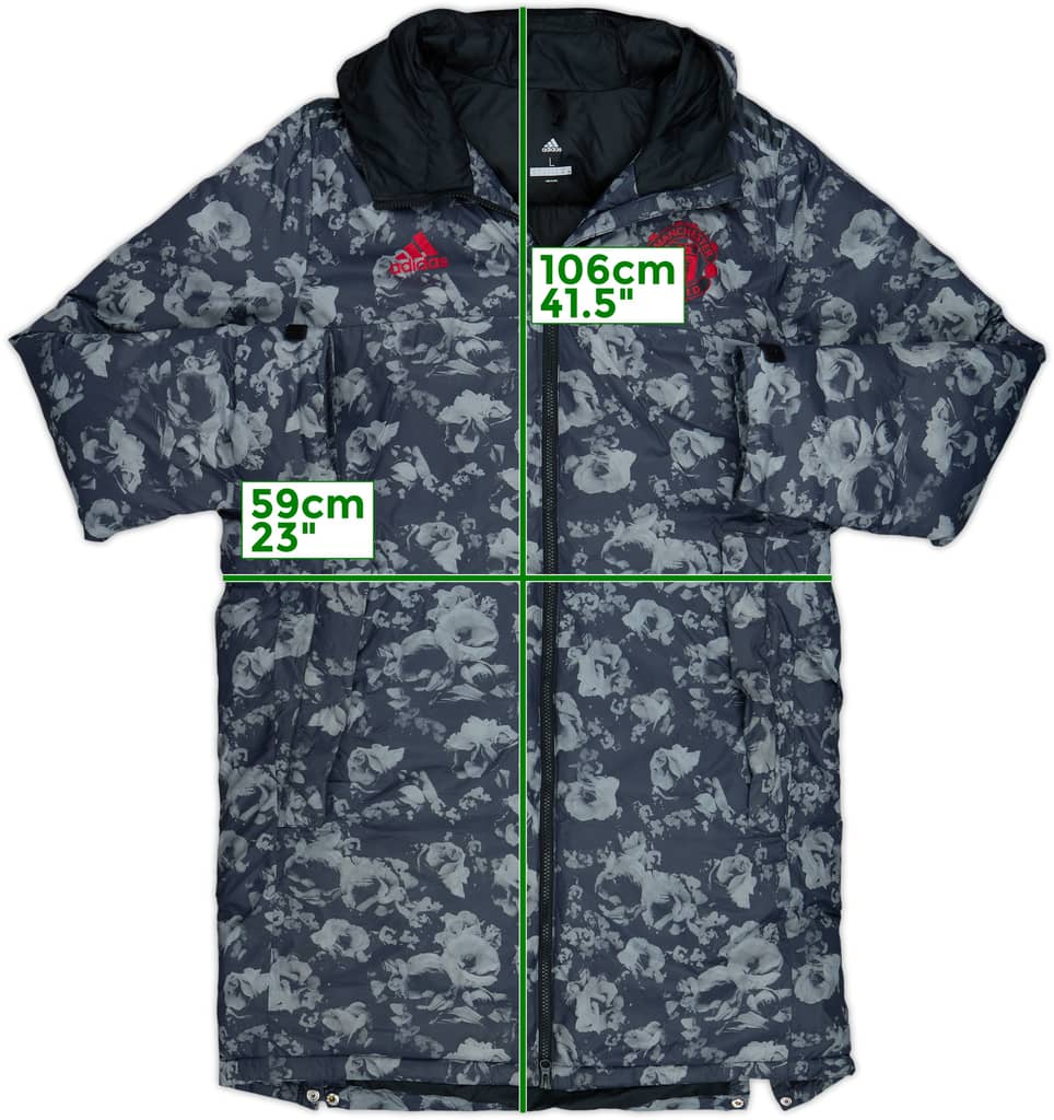 2019-20 Manchester United adidas Padded Bench Coat - 10/10 - (L)