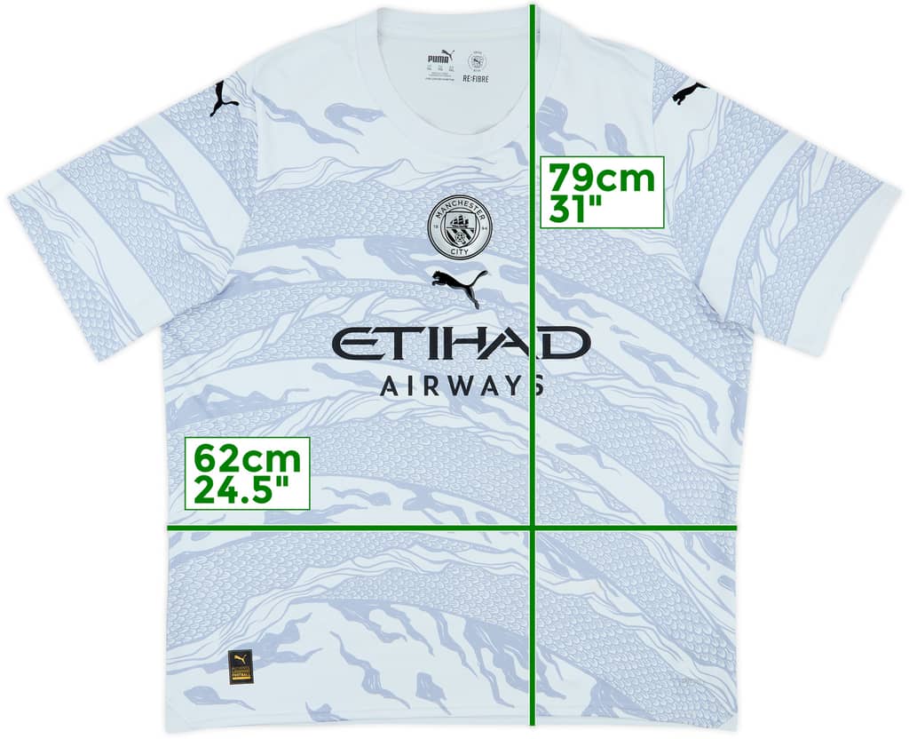 2023-24 Manchester City Puma Chinese New Year Pre-Match Training Shirt - 10/10 - (XXL)