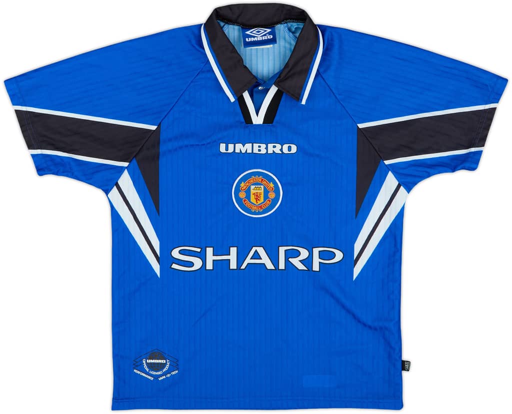 1996-98 Manchester United Third Shirt - 8/10 - (L.Boys)