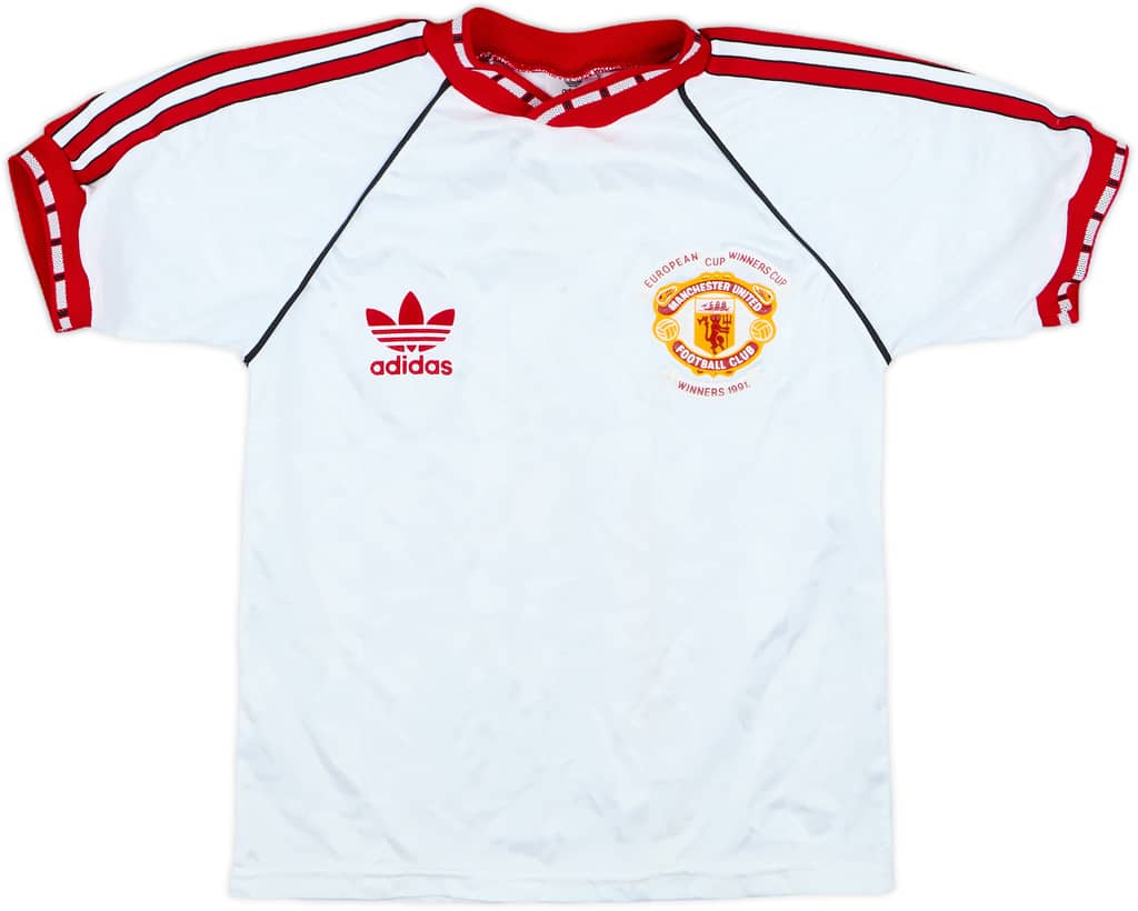 1991 Manchester United ECWC Shirt - 8/10 - (L.Boys)
