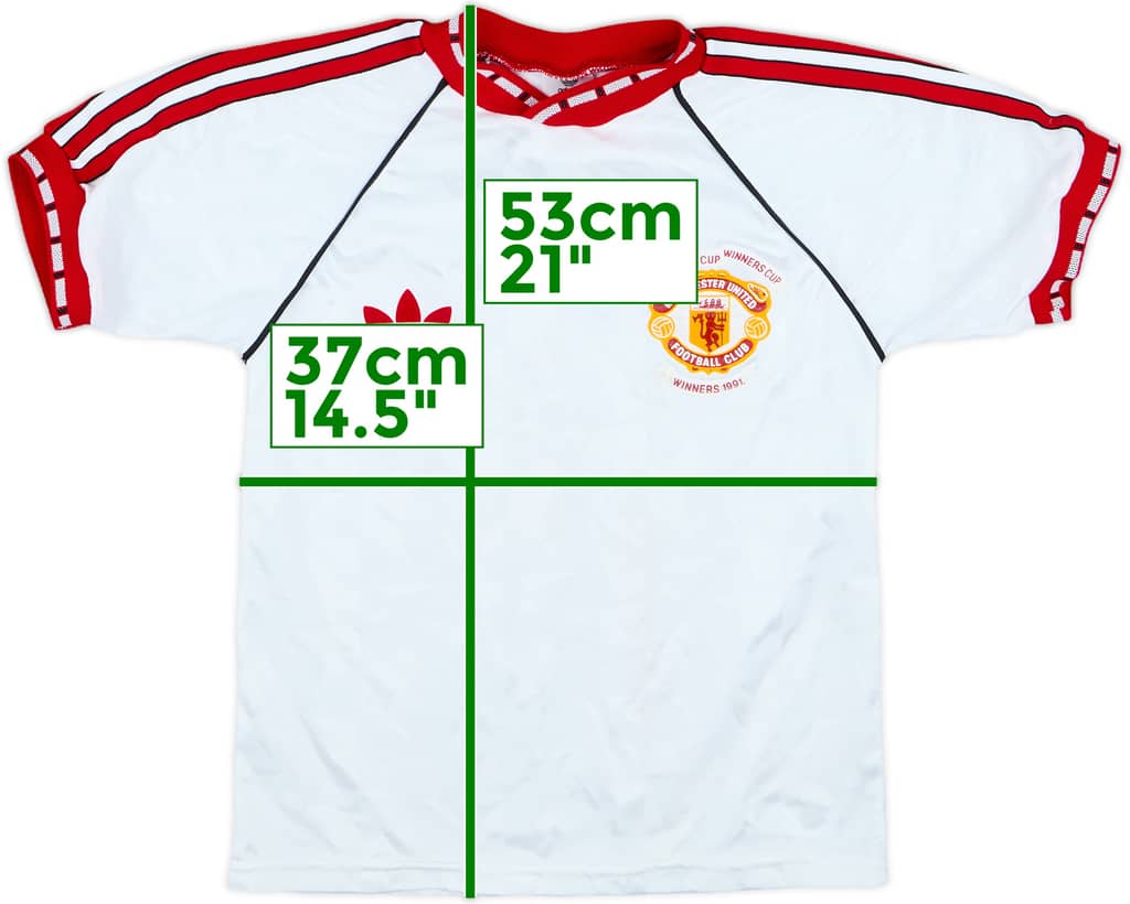 1991 Manchester United ECWC Shirt - 8/10 - (L.Boys)