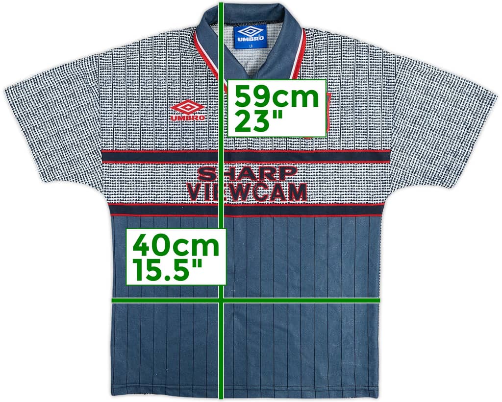 1995-96 Manchester United Away Shirt - 8/10 - (L.Boys)